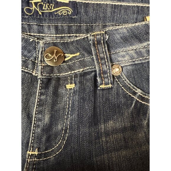 Nissi Straight Leg Embroidered Pocket Jeans Women's Juniors Size 9 - Picture 12 of 12
